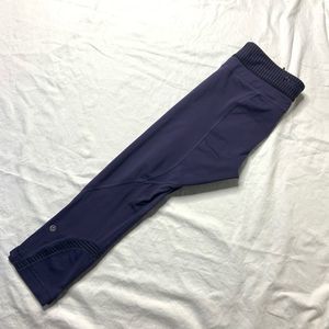 Lululemon Purple And Black Leggings Womens